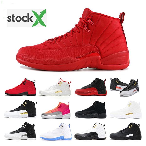 

2020 new 12s fiba men basketball shoes college navy game royal bordeaux dark grey wntr michigan wings sports sneakers designer