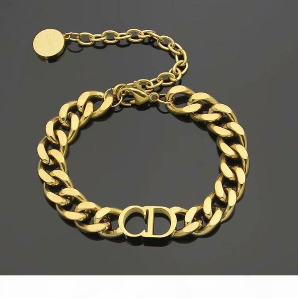 

luxury designer jewelry women necklaces rose gold thick chains necklaces with cd stainless steel bracelet and necklace suit fashion link32, Silver