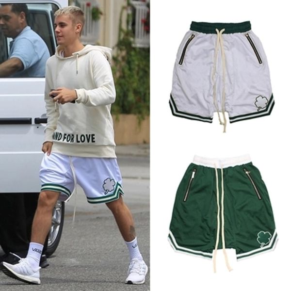 

summer fear of god shorts man women 1:1 1987 collection fog fearofgod justin biebe mesh fear of god short, White;black