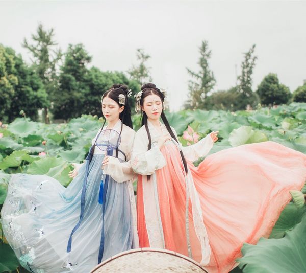 

new hanfu ancient chinese traditional costume woman folk fairy outfits tangsuit women stage dance performance dress dqs1634, Black;red