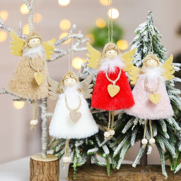 

christmas angel ornament christmas tree hanging decoration pendant gift 4pc