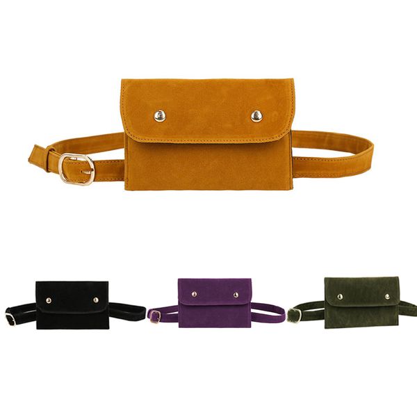 

solid color casual belt bag women men frosted waist bags female fanny pack mobile phone bag waist pack new belt bags
