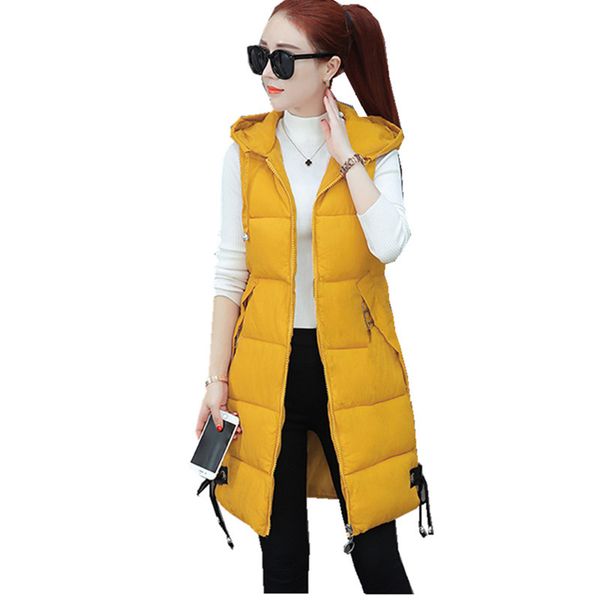

large sizes for women vest winter jacket pocket coat with hood warm casual cotton quilted vest women's slim sleeveless, Black;white
