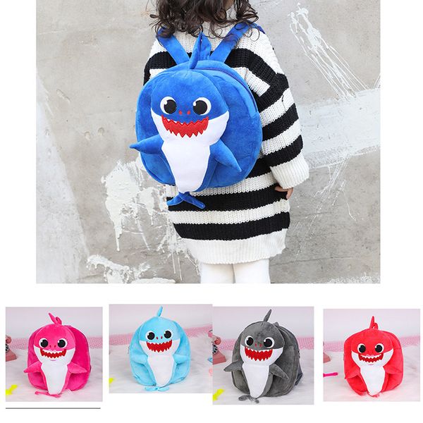 

2019 новый 3D мультфильм Baby Shark Plush Рюкзак для детей Симпатичные плюшевые школьные сумки для девочек, мальчиков, животных Рюкзак Мини мультфильм дошкольная сумка
