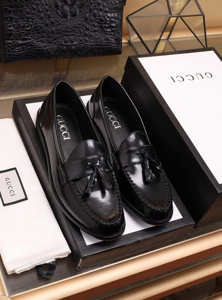 

high-end luxury fashiondesigner men's party casual dress shoes business wedding shoes classic shoes triple platform vintage men's, Black