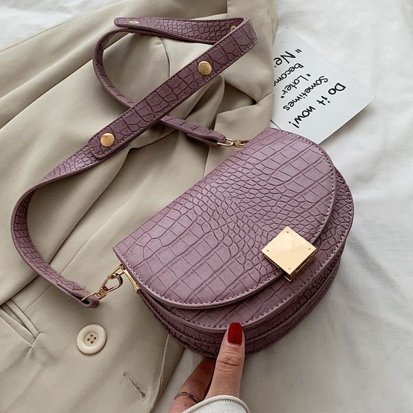 

женский крокодил pattern small bag 2020 летняя мода седельные сумки на ремне для женщин крокодил pattern сумка sac a main