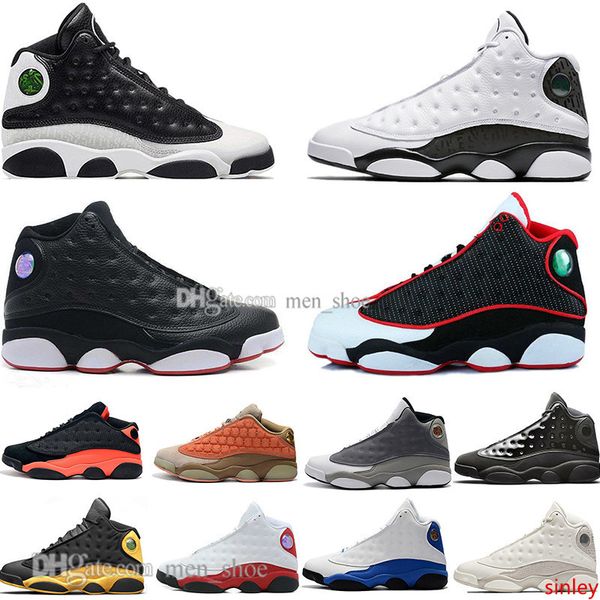 

13 13s cap and gown terracotta blush mens basketball shoes chicago black infrared flints bred men sports sneakers designer eur36-47