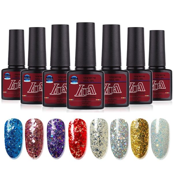 

fashion long-lasting nail polish sequin gel shiny drying nail polish luminous shimmer art gel manicure tools