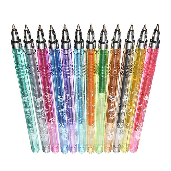 

1set 12 colors glitter gel pen set for crafts scrapbooking diy gift card