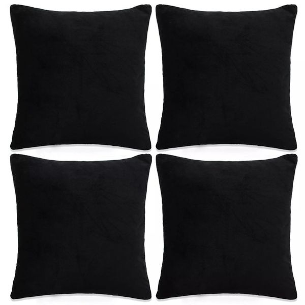 

подушка 4 шт velvet 40 х 40 см черный другие домашний текстиль