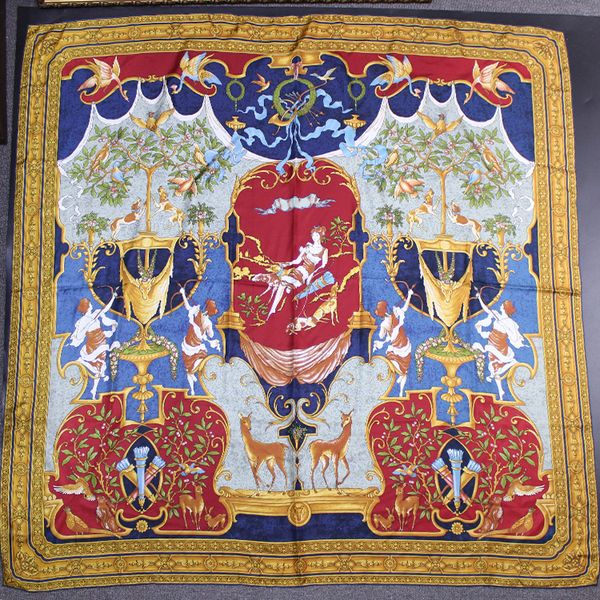 

греция миф история олив бранч шелковый twill шелковый большой площади шарф шелковый шарф шаль шарф, Blue;gray