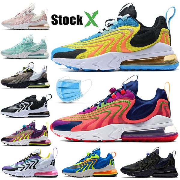 

new men women running shoes 27c react eng wolf grey total orange black hyper blue dark grey trainers watermelon sport outdoor sneakers 36-45