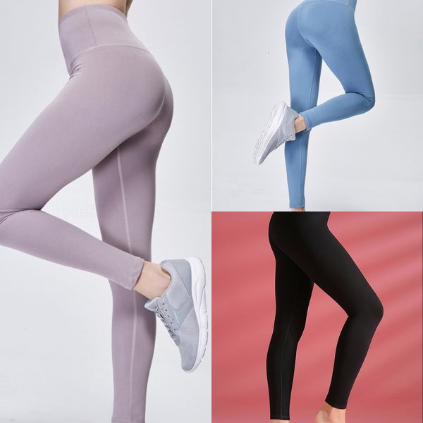 

luoke pants for women leggings running fitness yoga nude woman in tight yoga pant sense lifting buttocks show thin and traceless sports, White;red
