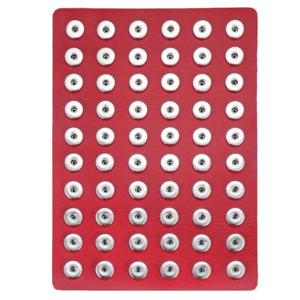 

jewelry show plate pu leather metal snap button display board fit for 60pcs 18mm buttons, Pink;blue