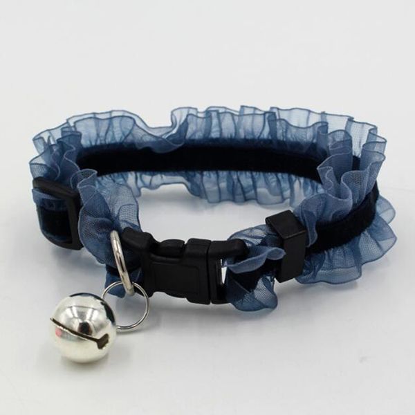 

lace cat collar elastic band elastic hanging bell decoration cute pet cat collar pet grooming accessories