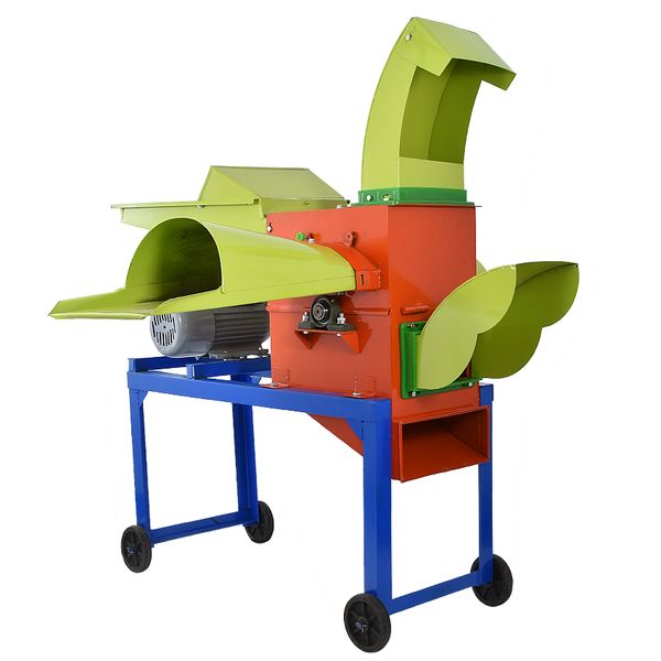 

new type 650 forage crop crusher 3-disk agricultural feed processing straw/silage hay/chaff cutter 220v/380v 2.2kw 2800 rev/min