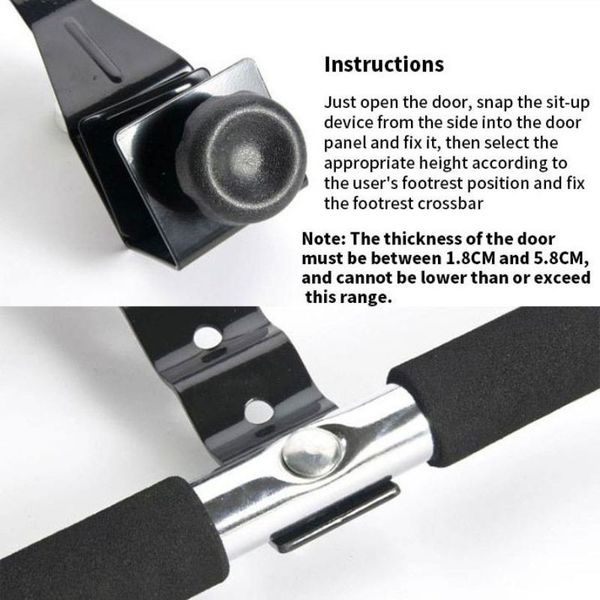 

sit-up portable tool door-mounted sit-up aid abdominal multi-functional easy to install exercise training equipment
