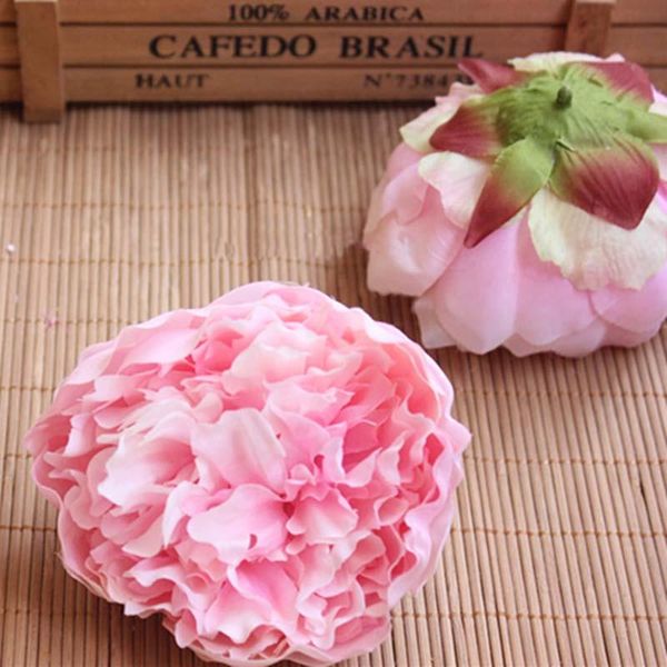 2019 9 5cm Head Artificial Silk Peonies Heads Real Touch Peony