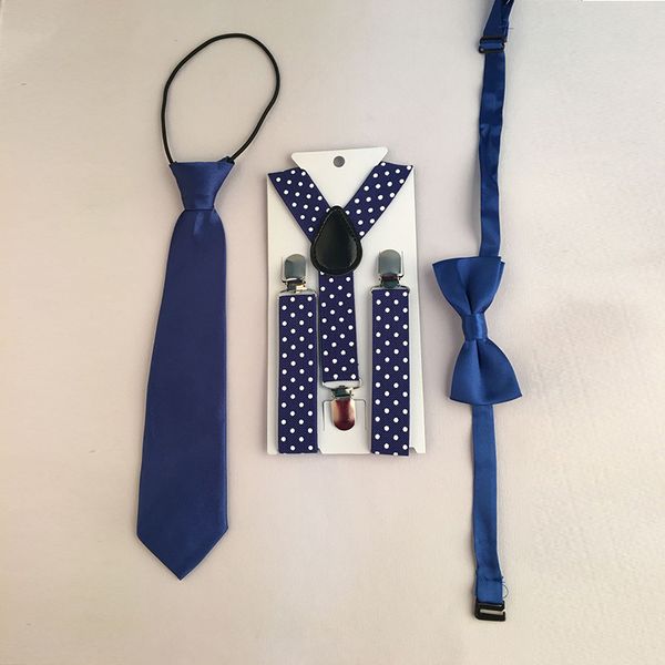 

colorful formal casual baby&kids boy solid color adjustable necktie dots suspender y-back bowtie wedding hhtr0005a05, Black;white
