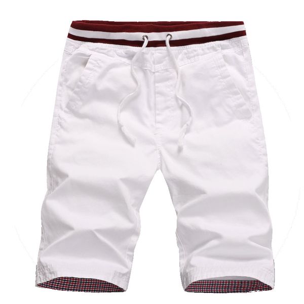 

drop shipping new arrivals cotton men shorts homme beach slim fit bermuda masculina joggers m-5xl cyg192, White;black