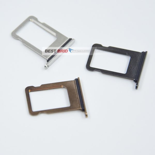 

10pcs/lot for iphone xs sim card tray holder slot adapter replacement parts