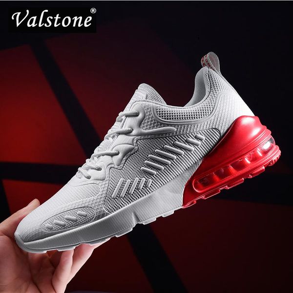 

valstone men's air mesh sneaker outside lightweight male footwear spring summer breathable casual flats men's shoes big size, Black