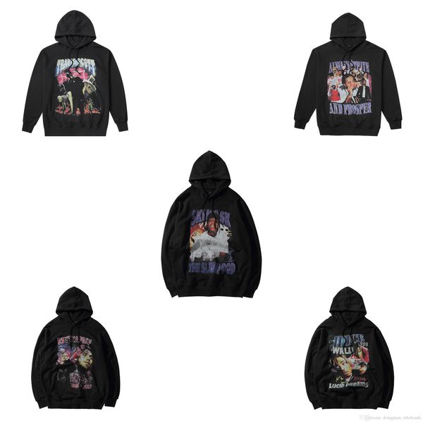 

2019 autumn travis scott version rap stars printed women men hoodies sweatshirts hiphop men oversized hoodie pullover, Black