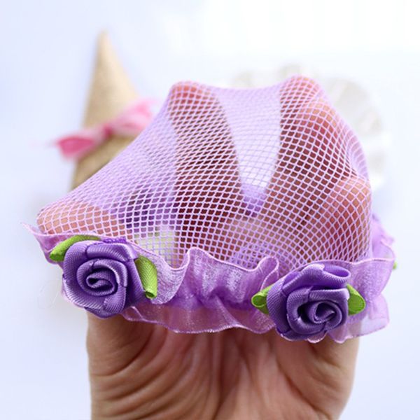 Cute Flower Girls Bun Hair Nets Adjustable Kids Ballet Dance Grade