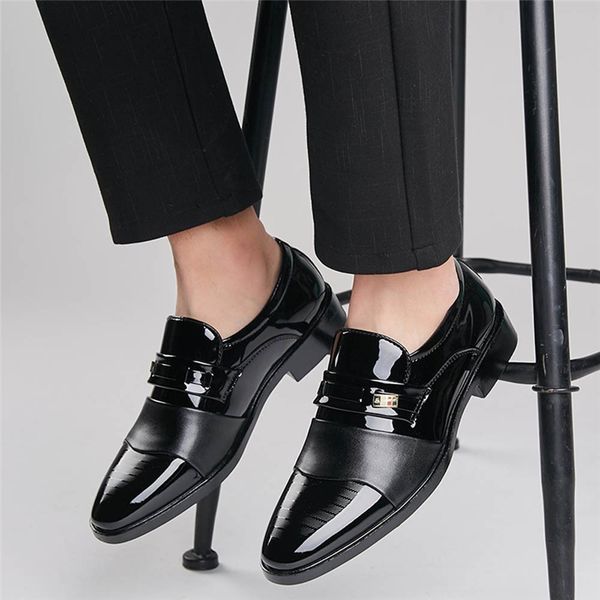 mens black suit shoes