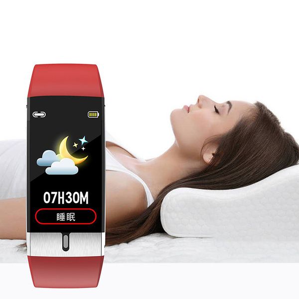 

температура тела дешевые измерения e66 смарт браслет часы с давлением экг сердечного ритма крови фитнес bluetooth health tracker smartwatche