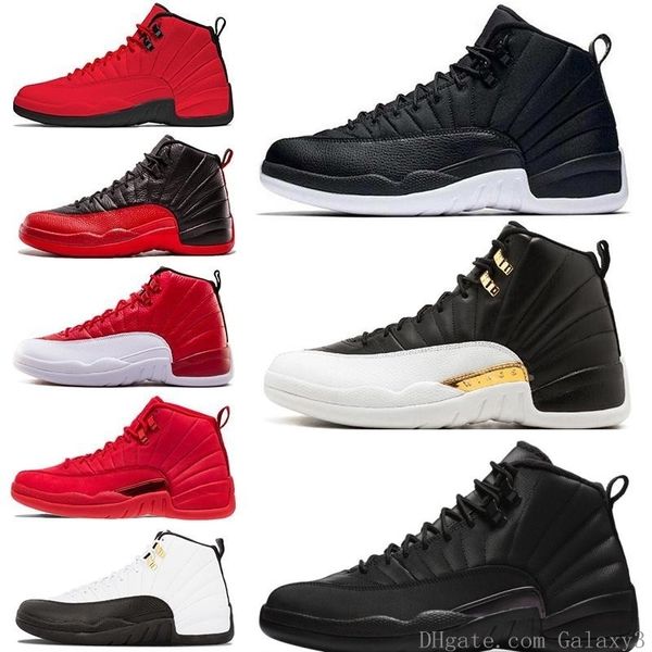 

winterized wntr 12 12s mens basketball shoes gym red wings black nylon bulls french blue men sport sneakers 7-13 wholesale drop ship