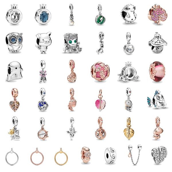 

2019 autumn new bead hanging charm 925 sterling silver fit original bracelet bangle necklace women diy jewellery gifts