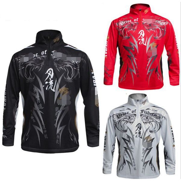 

new undead wolf yaiba-x fishing jacket long-sleeved fishing shirt sweat-absorbent wet uv-resistant quick-drying clothes, Gray;blue
