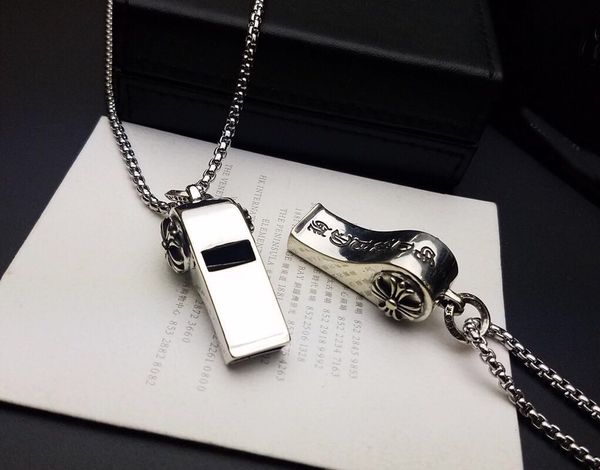 

fashion brand ch whistle designer necklace for lady design man and women party wedding lovers gift luxury hip hop jewelry, Silver