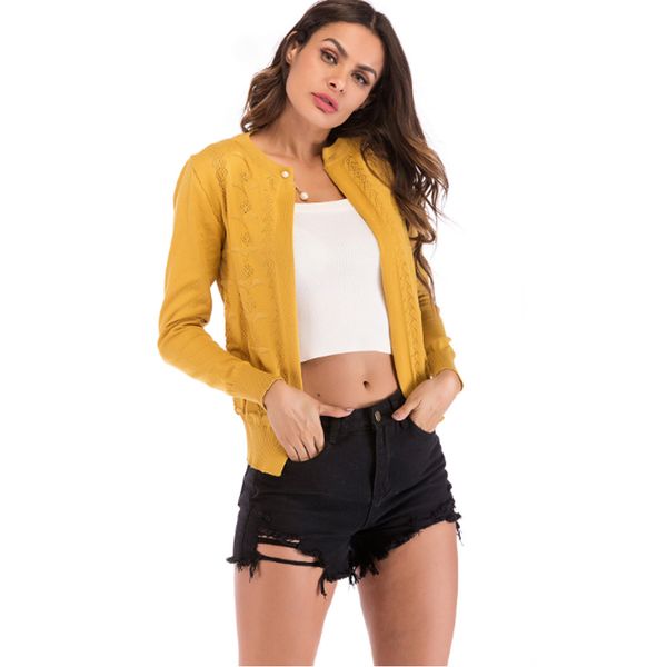 

autumn winter new women cashmere cardigan o-collar soft solid jacket pearl buckle short fashion sweater, White;black