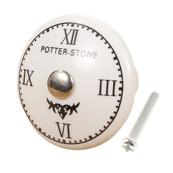 

roman clock designed ceramic knobs for cupboard cabinet drawer pulls hardware