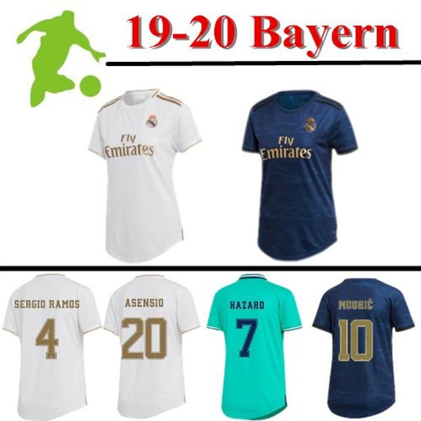 

soccer jerseys 19 20 real madrid football jersey benzema modric sergio ramos bale hazard 2019 2020 kit woman sports soccer shirts, Black;yellow