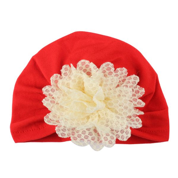 

winter flower hats beanies new fashion girls turban hat beanies children cap soft skullies hair accessories headwraps headwear