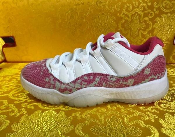 

2020 new arrival 11s low high red white snake skin leather meshes outdoor shoes shoes size 40-47