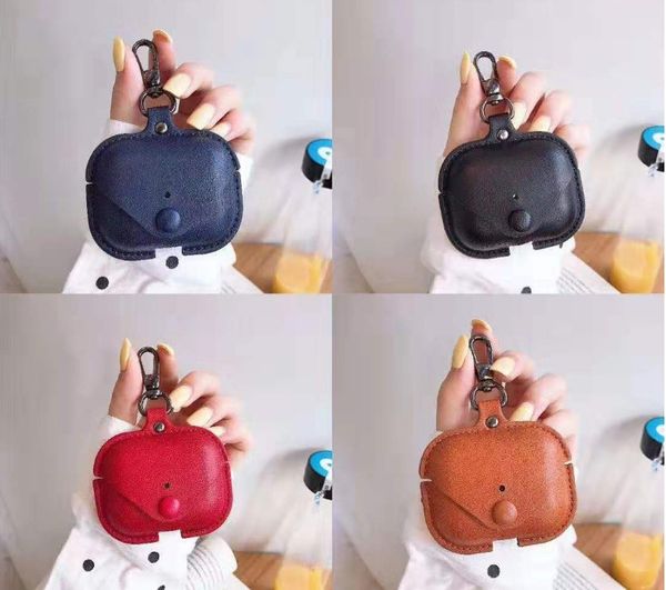 

Fashion earphone shell suitable for airpods pro case leather stereotyped airpods1 / 2/3 generation case wireless Bluetooth headset cover-1