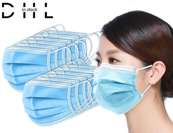 

disposable children's dust-proof foam respirator three-layer protective equipment 50 pcs. parcel post