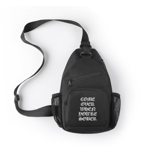 

kpop lil peep bag with single angled package port and lock & headphone interface for college student travel backpack work bag