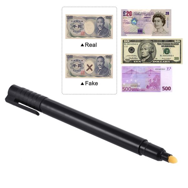

поддельные деньги счетчик детектор pen поддельный банкнота tester валюта наличный checker маркер для доллар сша билл евро фунт yen выиграл