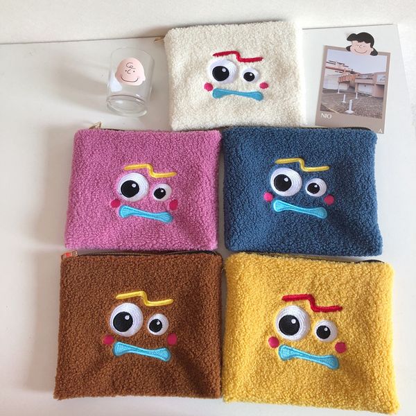 

embroidered moive 4 forky cosmetic box clutch storage bag handbag cute pencil case coin wallet purse kids women gift