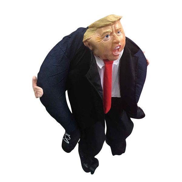 

дональд трамп штаны партия одеваются ride on me mascot костюмы carry назад новизна игрушки halloween party fun косплей одежды disfraz