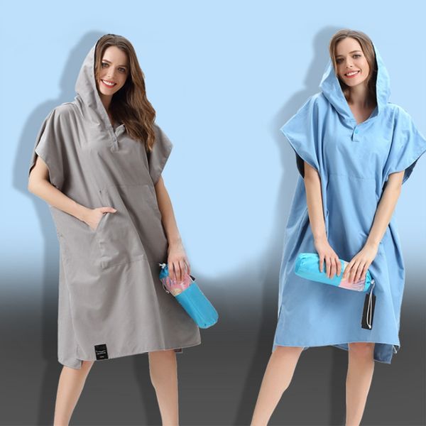 

changing robe bath towel outdoor hooded beach towel poncho bathrobe towels women man bathrobe