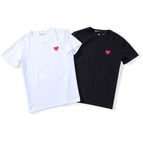

fashion mens designer t shirts couple sport tide plays tshirt harajuku little red heart printing brand t-shirt casual round neck tee hip hop, White;black