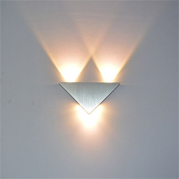 

современные светодиодные настенный светильник 3w алюминиевый корпус triangle настенный светильник для спальни освещение для дома светильники