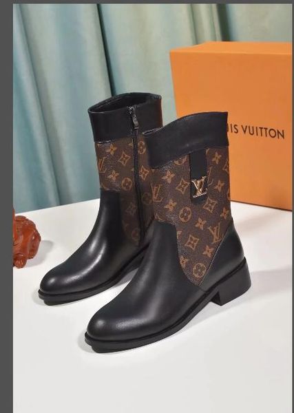 

2019 fashion luxury women boots ladies ankle boots superstar women autumn winter high-heel short boots, Black