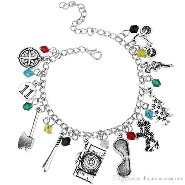 

sui cide squad bracelet european and american movie accessories charm bracelets for men women jewelry gifts ing, Golden;silver